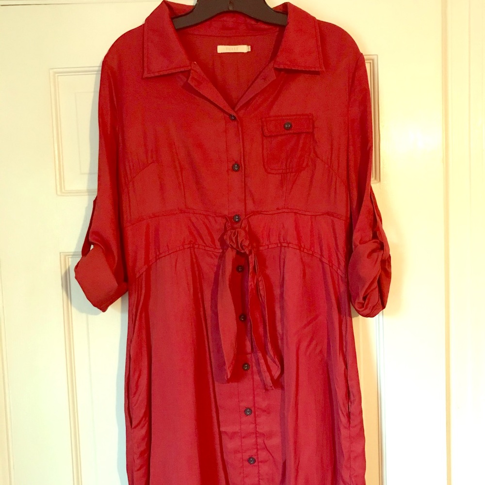 Rust red dress